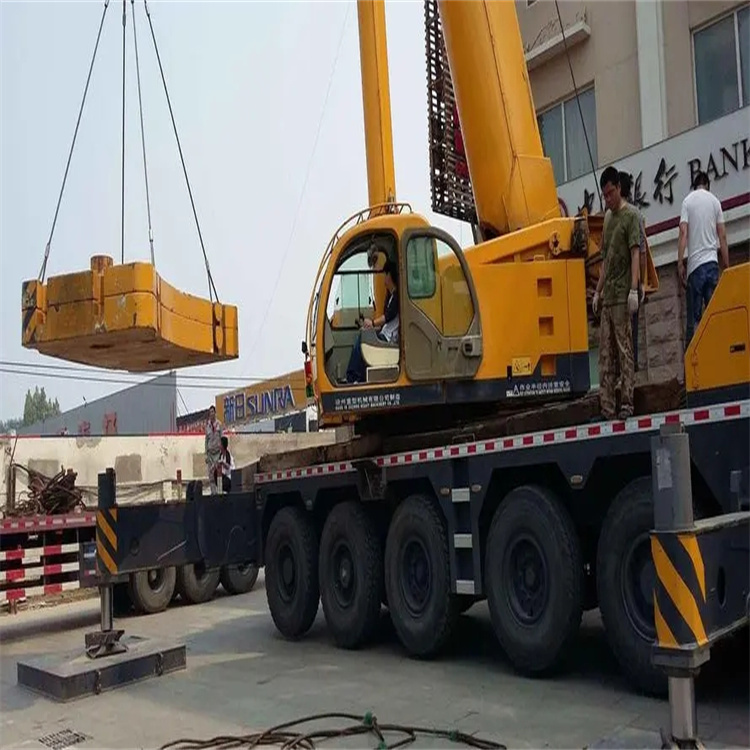 秦皇岛当地吊车出租|机器吊装|75吨|工厂搬迁服务